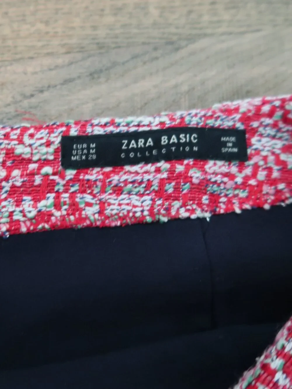 Zara Basic Tweed Skirt
